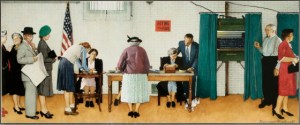 Election Day 1944, Norman Rockwell