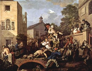 Chairing the Member, Hogarth 1755 (London)