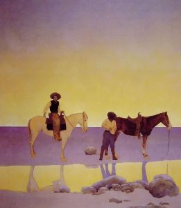 Maxfield Parish Cowboys' Hot Springs AZ