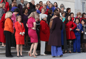 I love this photo of the 2013 class of women in the House.