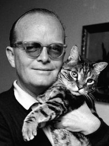 Truman Capote with cat