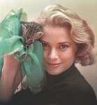 grace kelly with&nbsp;cat