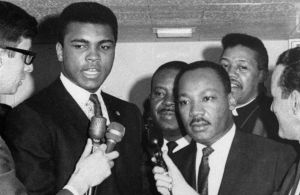 Muhammed Ali with Dr. Martin Luther King