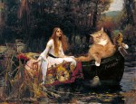 Waterhouse_-_The_Lady_of_Shalott_floating_to_Cat-melot-w