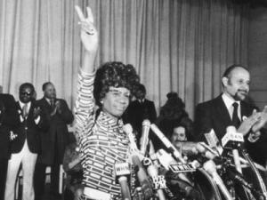 Percy Sutton nominates Shirley Chisholm at the 1972 Democratic Convention