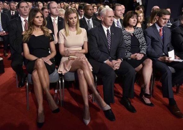 Trump family and supporters watching Monday night's debate