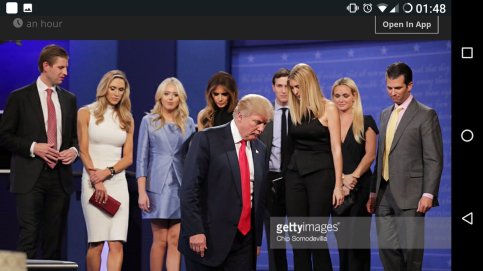 Trump clan post debate