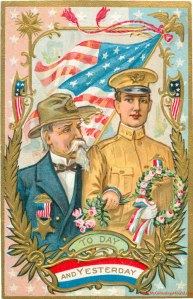 memorial-decoration-day-veterans-soldiers-today-and-yesterday-vintage-postcard