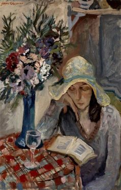 Girl Reading, Jacob Chapiro