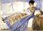 Madame_Monet_Reading_Le_Figaro Pierre-Auguste Renoir