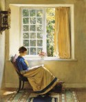 1874b Harold Knight. (English artist, 1874 – 1961) Morning&nbsp;Sun