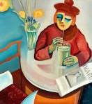 1921 Bo von Zweigbergk, 1921. (Swedish painter, 1897 – 1940) Woman in Cafe&nbsp;1921