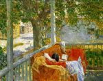 Couch on the Porch by Frederick Childe&nbsp;Hassam