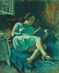 Imre Goth Reclining woman with&nbsp;book