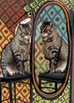 Picasso’s cat with&nbsp;mirror