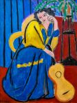 Henri Matisse – Girl in Yellow and Blue with Guitar, 1939 at the Art Institute of Chicago&nbsp;IL