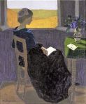 Marius Borgeaud Swiss 1861-1924 Woman Reading at the&nbsp;Window
