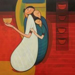 Mother with children by Dattatraya&nbsp;Thombare