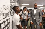 LeBron james at school&nbsp;opening