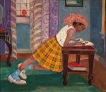 Young girl reading, 1960, Palmer C.&nbsp;Hayden