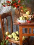 Rowan Berries and Autumn Apples by Nikolay&nbsp;Panov