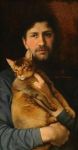 Arsen Kurbanov man and&nbsp;cat
