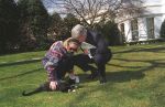 bill hillary socks white house&nbsp;lawn