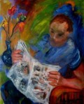Abby Rubinstein Man Reading A Newspaper&nbsp;2010