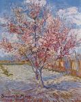 Prink Peach trees, vincent van&nbsp;gogh