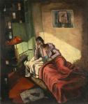 Morris Kantor, Woman Reading in Bed,&nbsp;1930