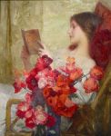 Young woman reading (1902). Samuel Melton&nbsp;Fisher