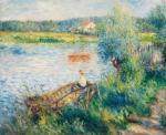 Boaters on the Seine at Bougival, August&nbsp;Renoir