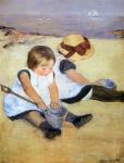 Children playing on the beach, Mary&nbsp;Cassatt