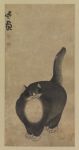 Min Zhen, The Black Cat, 18th century, Princeton University Art&nbsp;Museum
