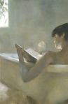 Woman Reading In Bath by Chen&nbsp;Bolen