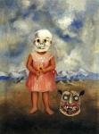 Frida Kahlo, “Girl with Death Mask (She Plays Alone)”&nbsp;1938