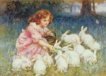feeding White Rabbits, Frederick&nbsp;Morgan