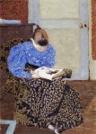 Edouard vuillard_woman_reading_968