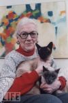 Lilian braun jackson with her&nbsp;cats