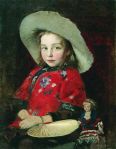Andrei Petrovich Ryabushkin – Girl with doll,&nbsp;1890s