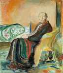 Munch self portrait with spanish&nbsp;flu