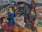 Marguerite Thompson Zoorach, 1887-1968, The Picnic,&nbsp;1920s