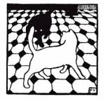 Two Cats woodcut by Felix Vallotton from the periodical Pan published by F. Fontane and Co., Berlin&nbsp;1895