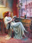 Delphin Enjolras woman reading at the&nbsp;window