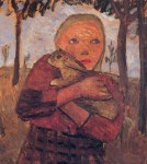 Girl-with-rabbit-1905 Paula Modersohn-Becker