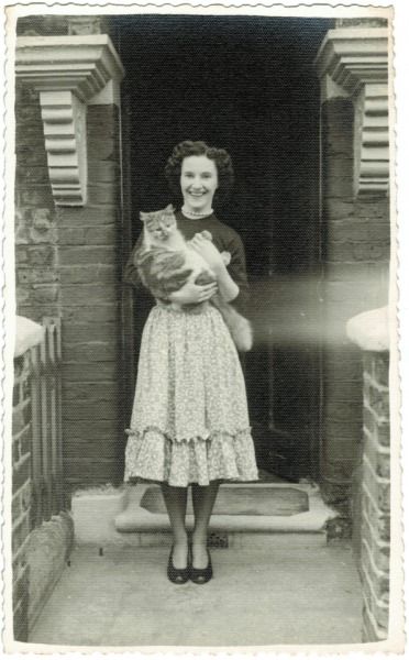 An English Woman and her cat