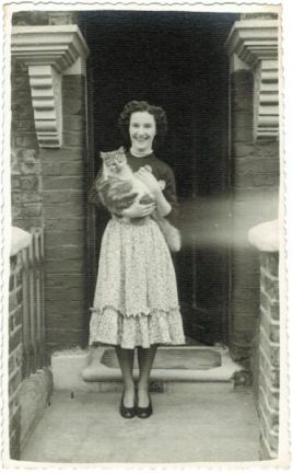 An English Woman and her cat