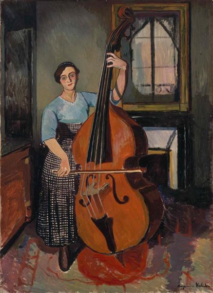 Woman with a double bass, 1908