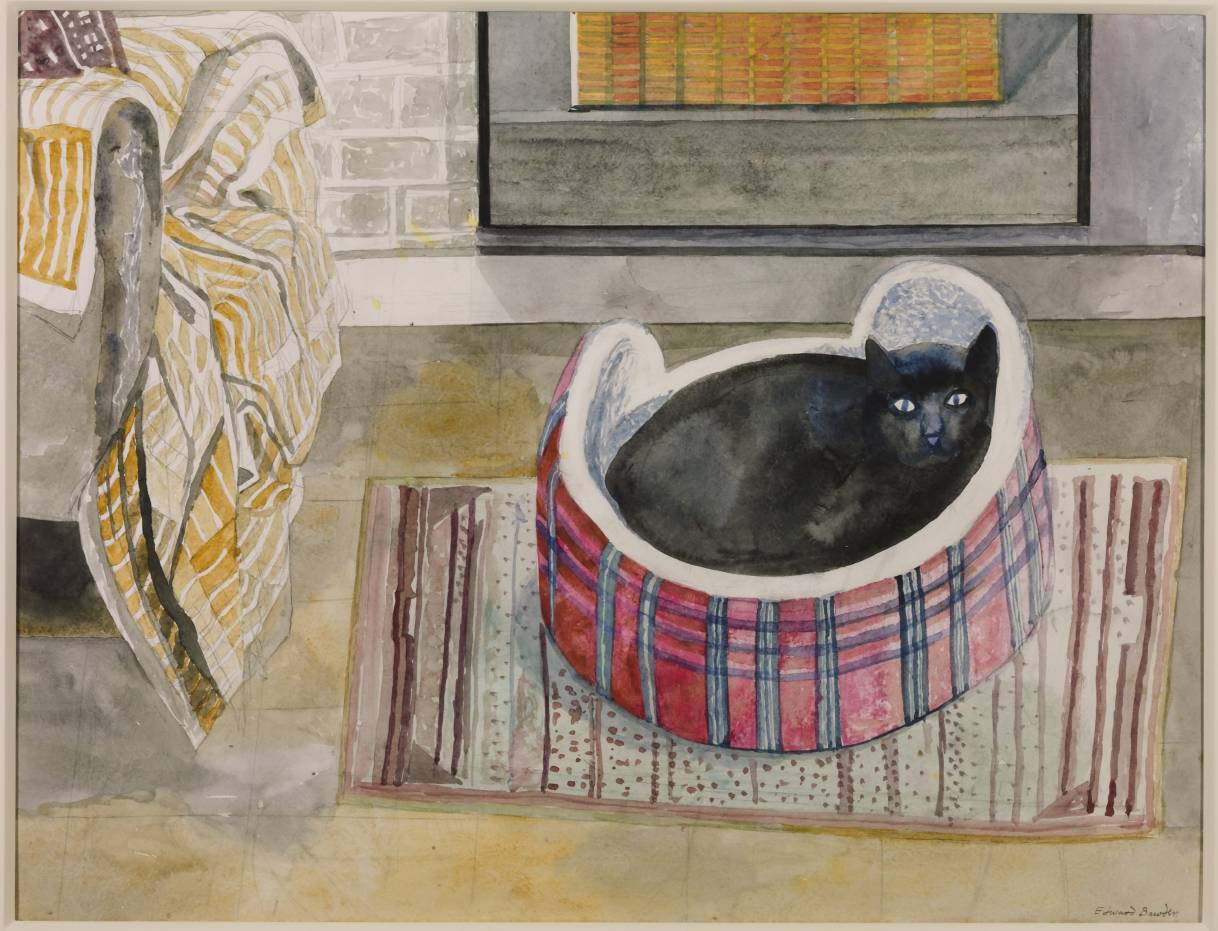 Emma Nelson by the Fire 1987 by Edward Bawden 1903-1989