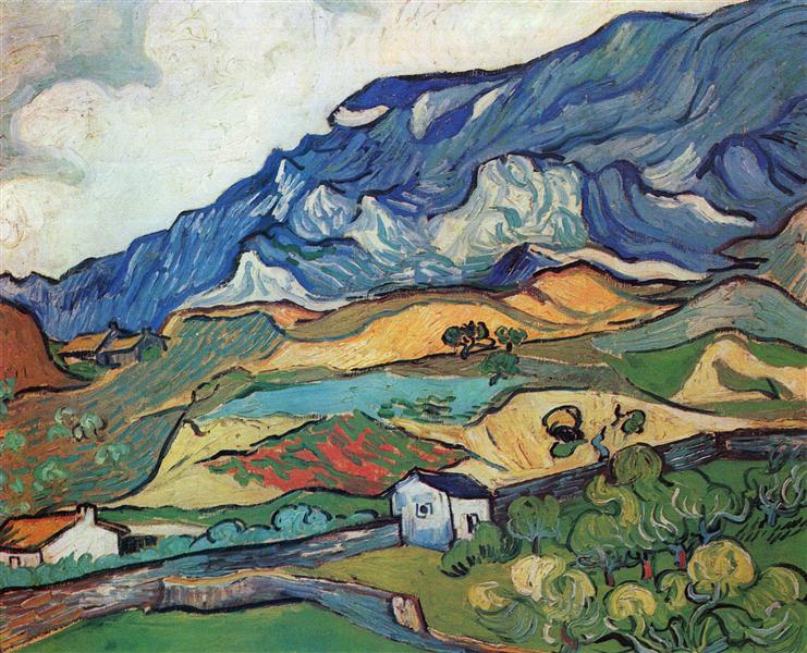Les Alpilles, Mountain Landscape near South-Reme, Vincent Van Gogh,